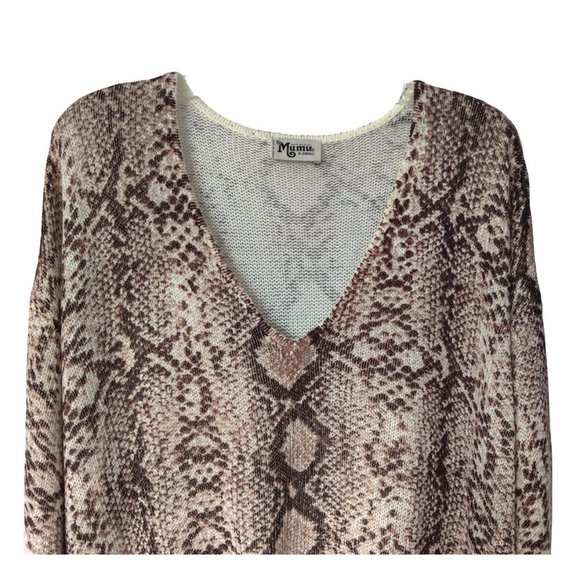 Show Me Your Mumu Hug Me Sweater Python Knit - Picture 2 of 8